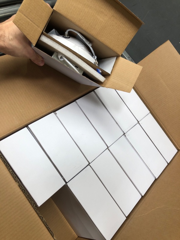 Photo 1 of Ensenior 12 Pack 6 inch LED Eyeball Recessed Lighting, 360°+90° Rotatable and 2700K-5000K Selectable, Dimmable Gimbal Recessed Lights, Canless Angled Adjustable Ceiling Downlight, 1300LM, 13W=115W-FCC