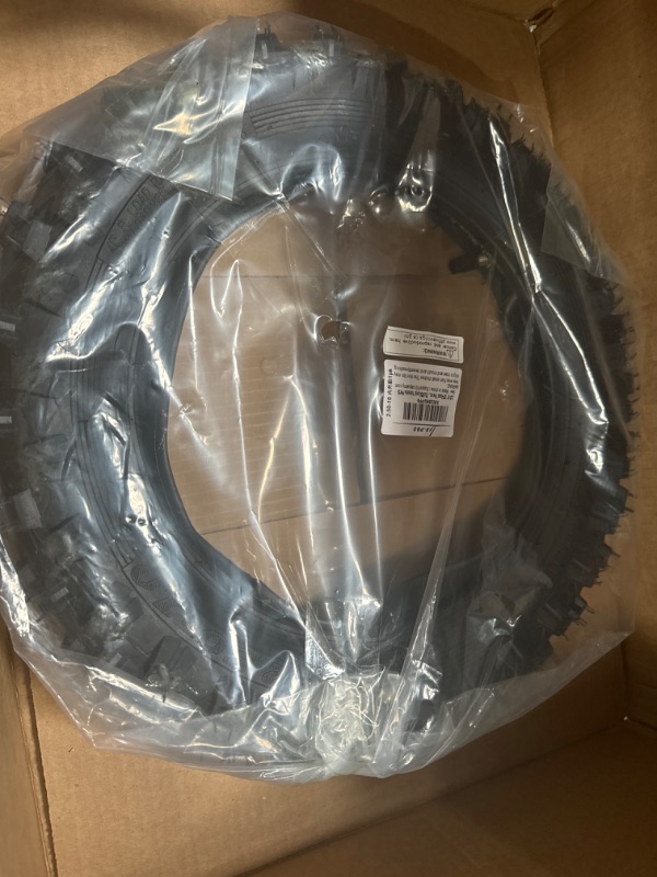 Photo 2 of 2.5-10" Off-Road Tire and Inner Tube Set - Dirt Bike Tire with 10-Inch Rim and 2.5/2.75-10 Dirt Bike Inner Tube Replacement Compatible with Honda CRF50/XR50, Suzuki DRZ70/JR50, and Yamaha PW50