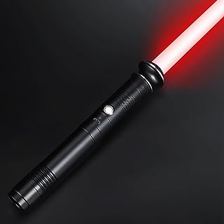 Photo 1 of **Damaged READ NOTES**Lukidy 1Pack Lightsaber Metal Hilt 12 Colors,Battery Rechargable 2-in-1 Double-Bladed FX Dueling Light Saber,Toys for Boys Girls Age 3 4 5 6 7 8 9 10 Year Old,Gifts for Boysfriend Girlfriend(Black)