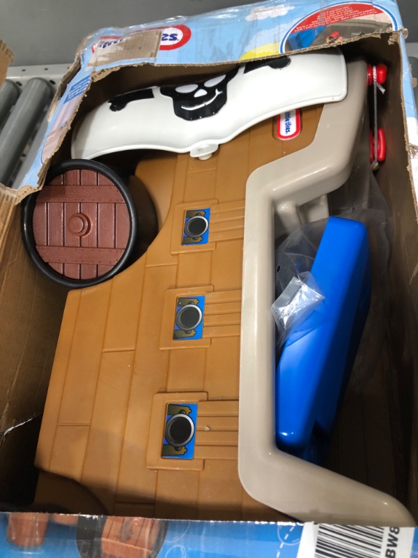 Photo 2 of ***USED - LIKELY MISSING PARTS - UNABLE TO VERIFY FUNCTIONALITY***
Little Tikes 2-in-1 Pirate Ship Ride-On Toy - Kids Ride-On Boat with Wheels, Under Seat Storage and Playset with Figures - InteractiveToys for 1 year olds and above, Multicolor