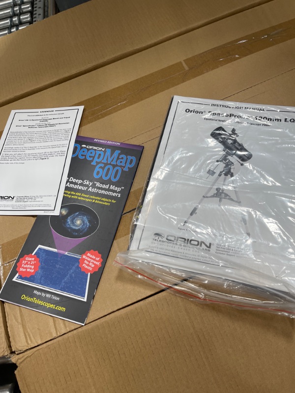 Photo 2 of ***SEE NOTES*** Orion 09007 SpaceProbe 130ST Equatorial Reflector Telescope (Black) Single Standard Packaging