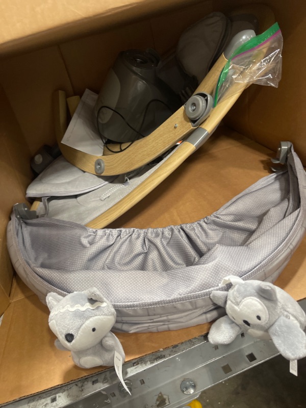 Photo 2 of ***STOCK PHOTO TO SHOW TYPE*ITEM IS A DIFFERENT(OLDER)MODEL*USED*MINOR DAMAGE*WORN***
Baby Swing for Infants to Toddler,Electric Portable Baby Swing and Bouncer,Bluetooth Infant Swing for Newborn with Remote Control,10 Music,5 Speed,3 Seat Position,Baby R