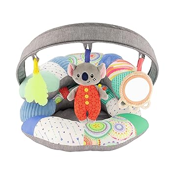 Photo 1 of Infantino 3-in-1 Tummy Time, Sit Support & Mini Gym - Removable Toy Arch - Musical Koala Pal, Soothing Leaf Teether & Peek-and-See Mirror - for Babies, 0M+
