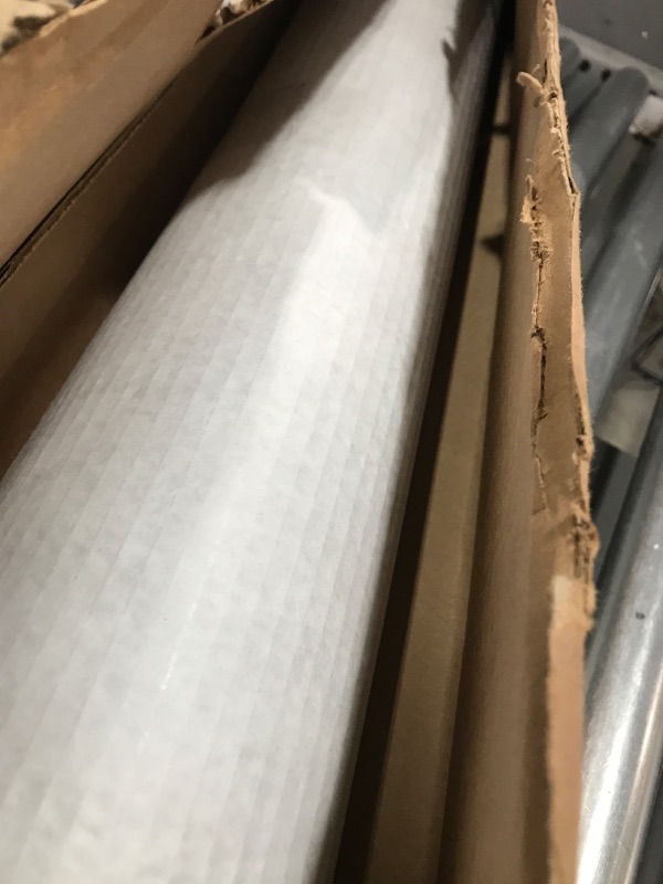 Photo 2 of 12 feet x 36" White Single-face Corrugated B Flute Cardboard Roll.