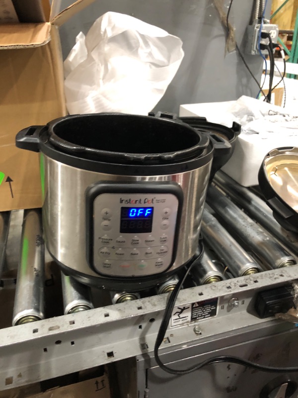 Photo 3 of **SUPER DIRTY** Instant Pot Duo Crisp 9-in-1 Electric Pressure Cooker and Air Fryer Combo with Stainless Steel Pot, Pressure Cook, Slow Cook, Air Fry, Roast, Steam, Sauté, Bake, Broil and Keep Warm 6QT Crisp