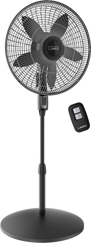 Photo 1 of ***HEAVILY USED AND DIRTY - LIKELY MISSING PARTS***
Lasko Oscillating Pedestal Fan, Adjustable Height, Remote Control, 4 Speeds, for Bedroom, Living Room, Home Office and College Dorm Room, 18", Black,...