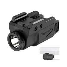 Photo 1 of Gmconn 700 Lumen Pistol Light, Compact Adjustable Rail Mounted Flashlight Mini Weapon Light with Strobe Mode for Picatinny MIL-STD-1913, Glock (700 Lumen)
