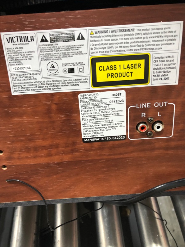 Photo 2 of Victrola Nostalgic 7-in-1 Bluetooth Record Player & Multimedia Center with Built-in Speakers - 3-Speed Turntable, CD & Cassette Player, AM/FM Radio, USB | Wireless Music Streaming | Mahogany Mahogany (USB) Entertainment Center