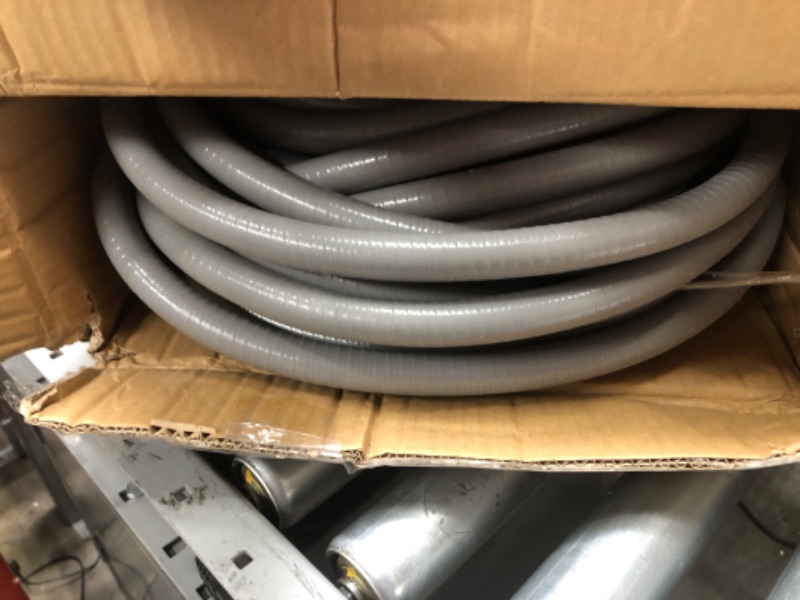 Photo 2 of 1inch 25ft Electrical Conduit Kit,with 5 Straight and 3 Angle Fittings Included,Flexible Non Metallic Liquid Tight Electrical Conduit(1" Dia, 25 Feet) 1IN,25FT