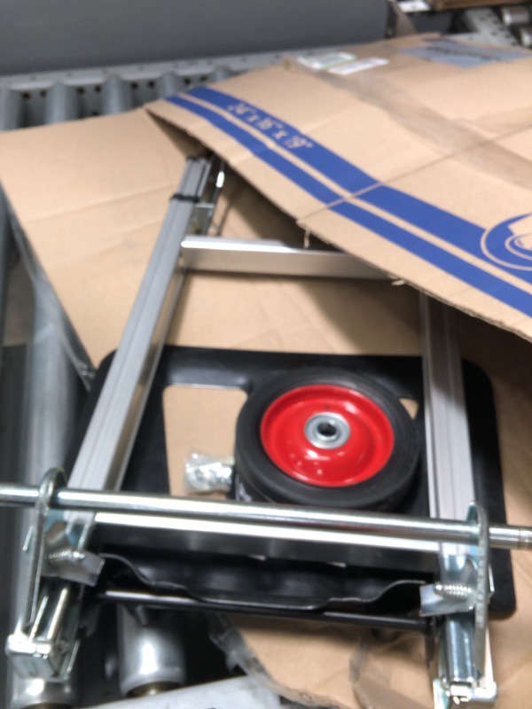 Photo 1 of LEADALLWAY Hand Truck Aluminum Foldable Hand Cart with 6" Wheels 220 lb Capacity
