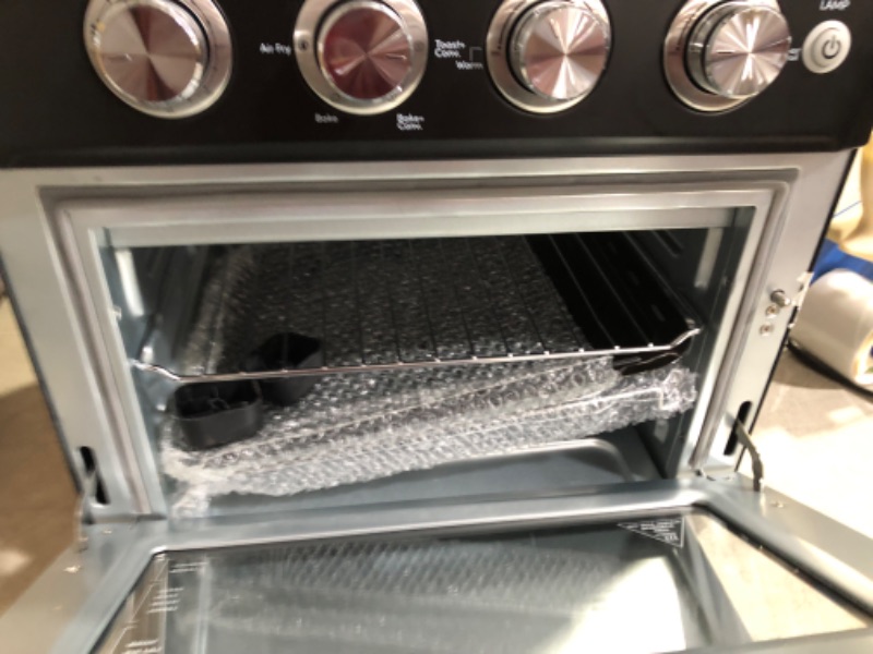 Photo 5 of ***DAMAGED - MISSING PARTS - SEE COMMENTS***
Elite Gourmet EAF9100 Electric 26.5 Quart Air Fryer Oven, 1640 Watts Oil-Less Convection Oven 12" Pizza Extra Large Capacity, Grill, Bake, Roast, Air Fryer, Black