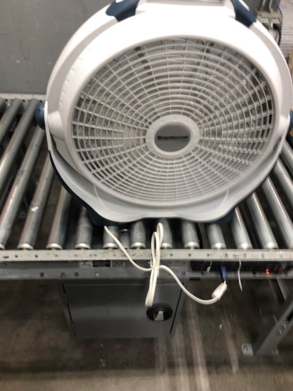 Photo 2 of ***SEE NOTES*** Lasko Wind Machine Air Circulator Floor Fan, 3 Speeds, Pivoting Head for Large Spaces, 20", 3300, White