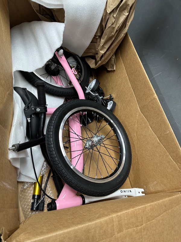 Photo 1 of *SEE NOTES**Balance Bike 2 in 1 for Kids 2 3 4 5 6 7 Years Old,Balance to Pedals Bike,12 14 16 inch Kids Bike,with Pedal kit,Training Wheels,Brakes 16 inch Pink