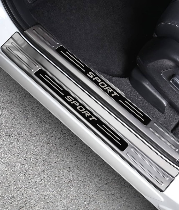 Photo 1 of 4Pcs Door Sill Protector Cover Fit for Honda CR-V CRV 2023 2024 Stainless Steel Trim Accessories Interior Door Entry Guard Plate Decoration Sticker..