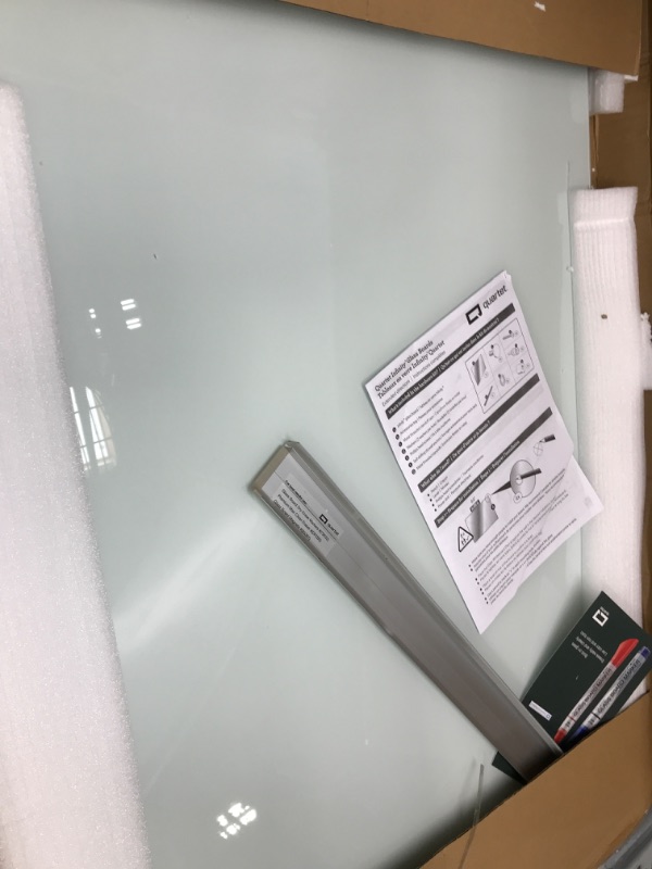 Photo 2 of Quartet Glass Whiteboard, Magnetic Dry Erase White Board, 3' x 2', White Surface, Infinity (G3624W) White 3' x 2' Board