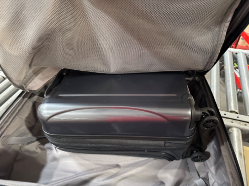 Photo 1 of **DAMAGED READ NOTES**DELSEY Paris Helium Aero Hardside Expandable Luggage with Spinner Wheels, Titanium, 2-Piece Set (19/29) 2-Piece Set (19/29) Titanium