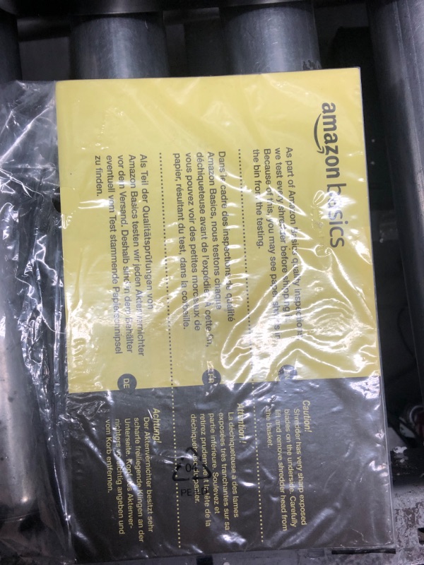 Photo 2 of Amazon Basics 12-Sheet Cross-Cut Paper and Credit Card Home Office Shredder 12 Sheet Shredder