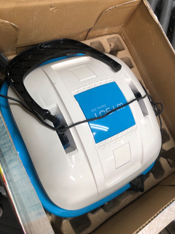 Photo 1 of WYBOT Cordless Robotic Pool Cleaner, Automatic Pool Vacuum, Powerful Suction, IPX8 Waterproof, Dual-Motor, 180?m Fine Filter for Above/In Ground Flat Pool Up to 525 Sq.Ft -Osprey200