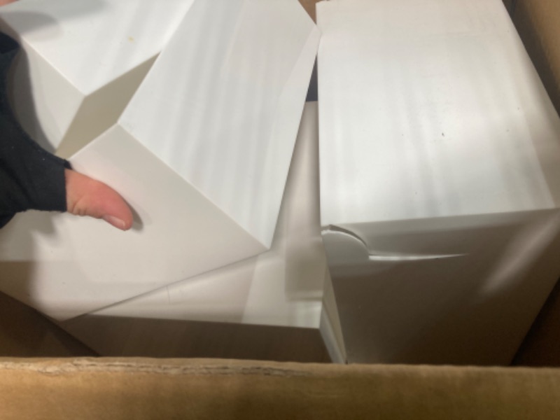 Photo 1 of Damaged missing parts • Buffet Risers, Food Risers for Buffet Table, Display Stand Shelf for Catering Dessert Collectibles Jewelry Figures Show, Acrylic Cube Display Nesting Risers with Hollow Bottoms 6PCS 8"9"10" (8,9,10)"-2 set