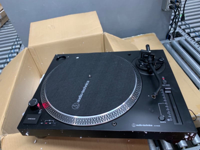 Photo 2 of Audio-Technica AT-LP120XUSB-BK Direct-Drive Turntable (Analog & USB), Fully Manual, Hi-Fi, 3 Speed, Convert Vinyl to Digital, Anti-Skate and Variable Pitch Control Black