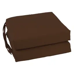 Photo 1 of (READ FULL POST) Favoyard Patio Chair Cushion 18.5 x 16 x 3 Inch Waterproof Outdoor Seat Cushions for Patio Furniture 3-Year Color Fastness Garden Sofa Couch Pads with Handle & Adjustable Straps Set of 2, Dark Brown 18.5 x 16 x 3 In