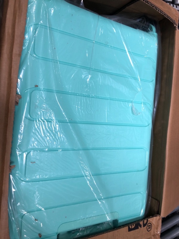 Photo 1 of Traveler's Choice Pagosa Indestructible Hardshell Expandable Spinner Luggage, Mint, Check-in Only Check-in Only Mint