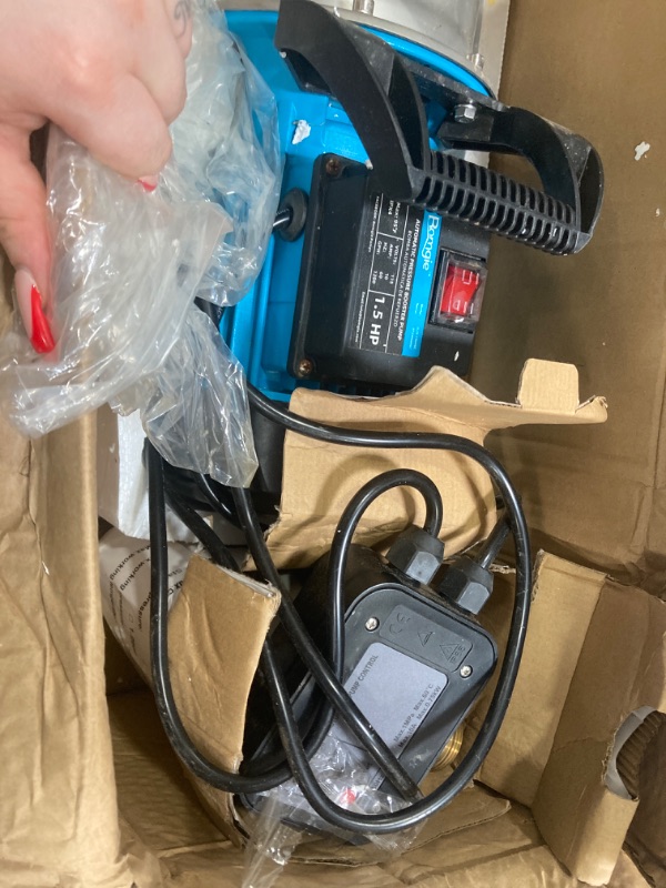 Photo 1 of 3/4 HP Shallow Well Pump with Smart Controller, 1056GPH, 110V, Stainless Steel Irrigation pump, Automatic Water Pressure Booster Pump for Home, Garden, Lawn, Sprinkler