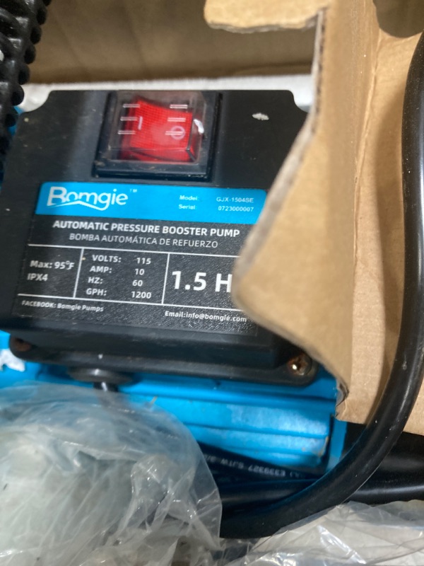 Photo 1 of 3/4 HP Shallow Well Pump with Smart Controller, 1056GPH, 110V, Stainless Steel Irrigation pump, Automatic Water Pressure Booster Pump for Home, Garden, Lawn, Sprinkler