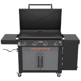 Photo 1 of Blackstone 36" Culinary Omnivore Griddle with Side Table 4-Burner Liquid Propane Flat Top Grill