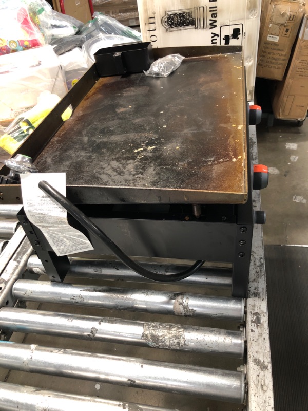 Photo 1 of Blackstone 36" Culinary Omnivore Griddle with Side Table 4-Burner Liquid Propane Flat Top Grill