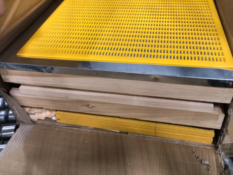 Photo 1 of BeeCastle 10 Frame Langstroth Bee Hive, Beehive Starter Kit for Beginners with Beehive Frames and Waxed Foundation (1 Deep Box & 1 Medium Box) 2-Layer