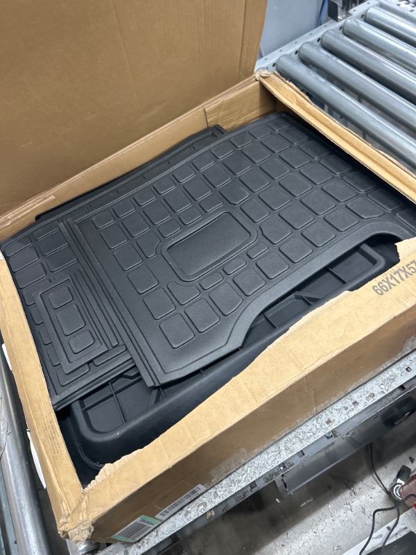 Photo 2 of powoq Fit 2017-2022 Honda CRV Trunk Mat Rear Cargo Liners All Weather Floor Mats Backrest Mats for 2017-2022 Honda CRV Accessories (Rear Backrest Mats+Rear Trunk Mat+Floor Mats, Fit Fuel Model) Fit Fuel Model Rear Backrest Mats+Rear Trunk Mat+Floor Mats