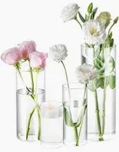 Photo 1 of 4 pack clear vases 