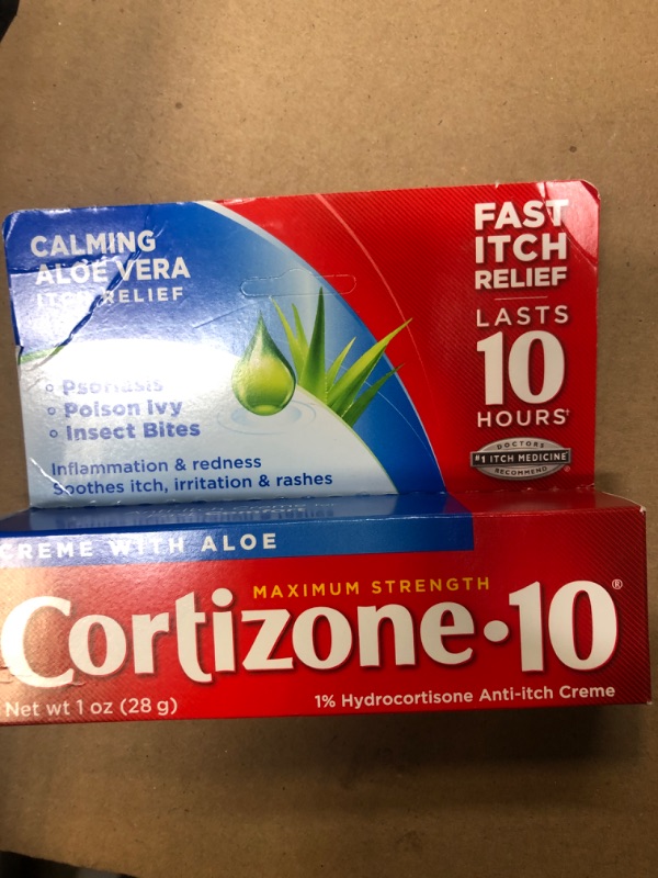 Photo 2 of Cortizone 10 Maximum Strength Creme With Aloe 1 oz., 1% Hydrocortisone Anti-Itch Creme