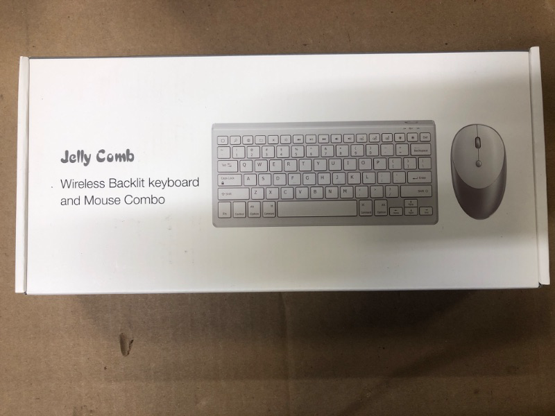 Photo 1 of jelly comb wireless backlit keyboard and mouse