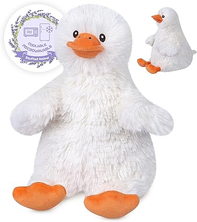 Photo 2 of SuzziPals Microwave Duck Stuffed Animals, Duck Plushies, Microwavable Stuffed Animals Heating Pads for Cramps, Pain & Stress Relief, Cuddly Warm Companion Duck Plush Toy, Cute Duckling Duck Gifts