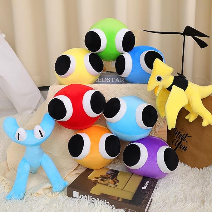 Photo 1 of ATVGRTC Friend's Chapter 2 Rainbow Plush Toy,Kids Game Fans Birthday Party Favored First Choice Gift, 7.8 Inch Mini Plush Toy (8 Pieces)