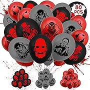 Photo 1 of 80PCS Classic Horror Movie Character Party Decorations - Halloween Birthday Party Decorations Balloons - Horror Birthday Party Supplies