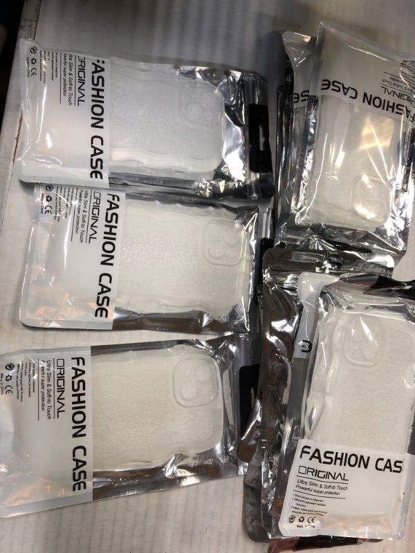 Photo 1 of 10pcs---Jusnfu for iPhone 14 Case for Women, 6.1 inch, Cute Clear Wave Shape TPU Full Protective Phone Case Cover for Women, Girls (Clear, iPhone 14) Clear iPhone 14