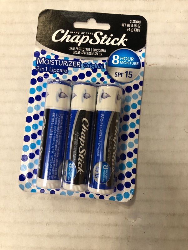 Photo 2 of Chapstick Lip Tube (Pack of 3PCS-) Original