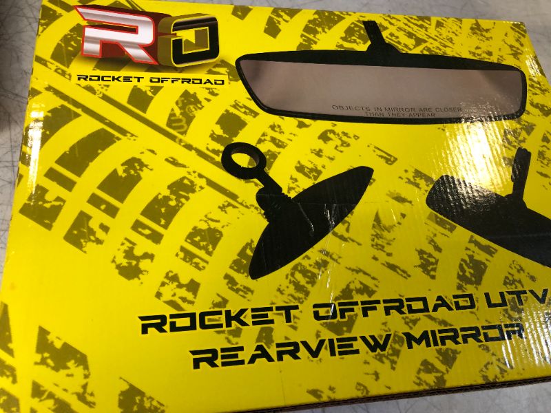 Photo 2 of Rocket Offroad RO-20163 Black UTV Rearview Mirror