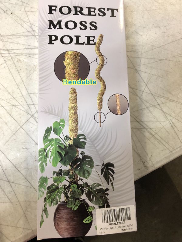 Photo 2 of 47” Moss Pole for Plants 100% Natural Sphagnum Moss Plant Support Stakes Bendable DIY Shape for Monstera, Sphagnum, Indoor Climbing Potted Plants (47“, 1pcs)