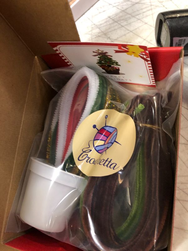 Photo 1 of Crochetta Pipe Cleaners, Pipe Cleaners Craft, Christmas Craft Supplies kit with Step-by-Step Video Tutorials, Christmas Decoration Christmas Gift for Women Men Kids