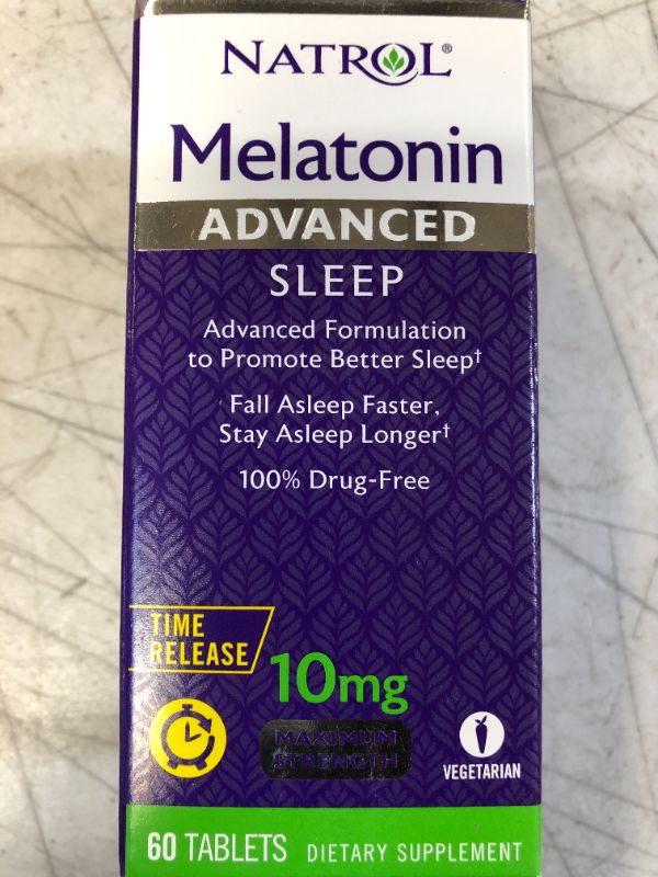 Photo 3 of Advanced Sleep Melatonin 10 mg Dietary Supplement Tablets