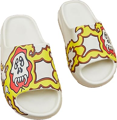 Photo 1 of 
Cute Pillow Slippers for Women Men, Summer Anti-Slip Indoor Outdoor Open Toe Slides, Soft Lightweight Thick Sole Sandals Casual Shoes (8)