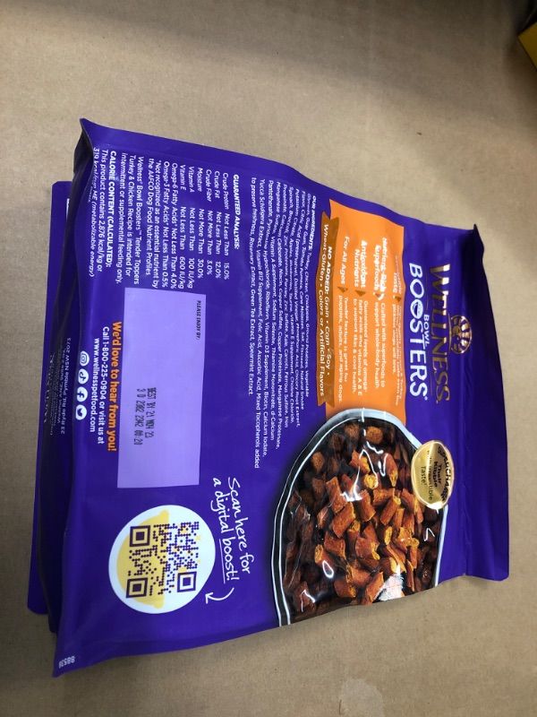 Photo 2 of  exp date 11/2023-----Wellness Tender Toppers (Previously Bowl Boosters), Grain-Free Natural Dog Food Toppers or Mixers, Made with Real Meat (Turkey & Chicken, 2-Pound Bag) New Packaging Turkey/Chicken 2 Pound (Pack of 1)