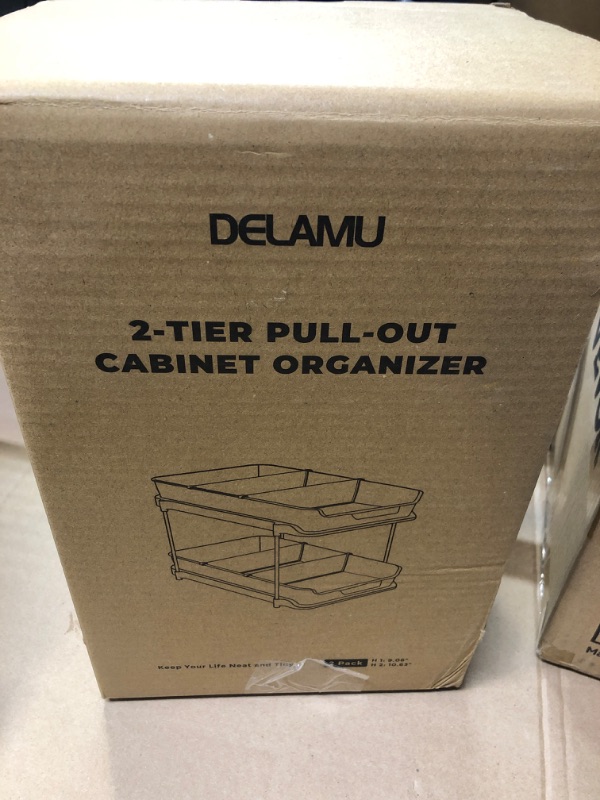 Photo 1 of  SMALL DELAMU 2-TIER PULL-OUT CABINET ORGANIZER
 