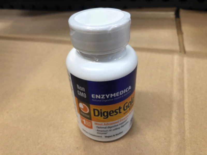 Photo 2 of exp date---11/2024     Enzymedica Digest Gold + ATPro, Maximum Strength Enzyme Formula, Prevents Bloating and Gas, 14 Key Enzymes Including Amylase, Protease, Lipase and Lactase, 90 Capsules