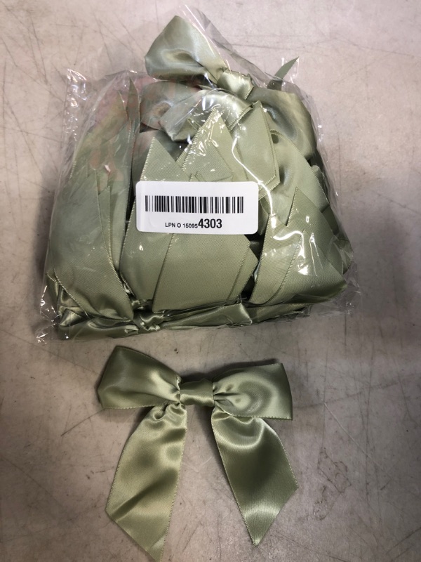 Photo 1 of Pack of Satin Bow --Green