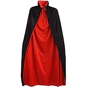 Photo 1 of  1PC Black Red Halloween Vampire Costume Cape Cloak for Men Women Costum Cosplay Party Stage Performance Halloween Decoration